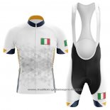 2020 Maillot Cyclisme Italie Blanc Manches Courtes Et Cuissard (3)